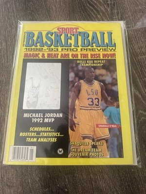 Sport Magazine Basketball 1992-93 Pro Review Michael Jordan Holo SHAQ No Label