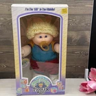 Vintage 1987 Cabbage Patch Toddler Kids Boy Blonde Loop Hair Blue Eyes Pacifier