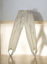 STEFANO High Rise Ivory STIRRUP Dress Pants Slacks Juniors Size 5 VINTAGE NWT