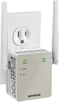 NETGEAR Wi-Fi Range Extender EX6120 - Coverage Up to 1500 Sq Ft and 25 Devices w