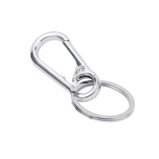 Stainless Steel Carabiner Keychain Heavy Duty Key Ring Clip for Keys