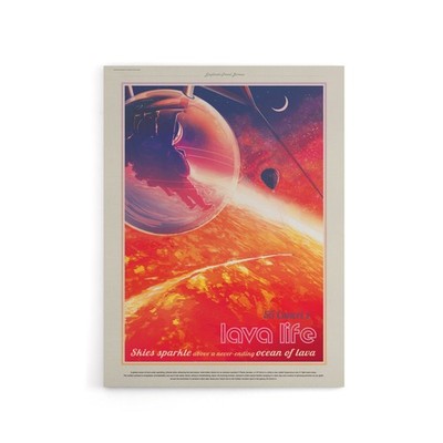 55 Cancri E Lava Life NASA Space Travel Leinwandbild