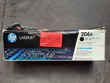 HP 206A W2110A Black Toner Cartridge - Genuine OEM Open damaged Box Unused