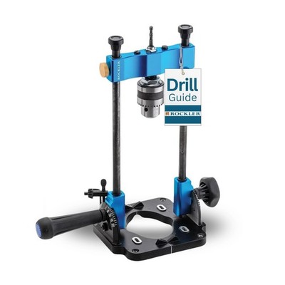 Rockler Drill Guide | Portable Drill Press Adapter for Hand Drill - 0 to 60 A...