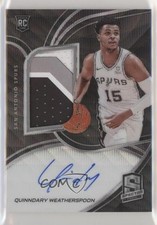 2019 Spectra Rookie Jersey FOTL Wave Prizm 39/39 Quinndary Weatherspoon Auto k5l