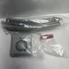 Bachmann HO Scale 6 E-Z Track Lot of 9” Gray Curved Track W/transformer Read