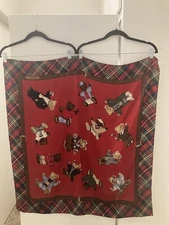 Ralph Lauren Polo Bear Vintage Christmas Plaid Silk Scarf