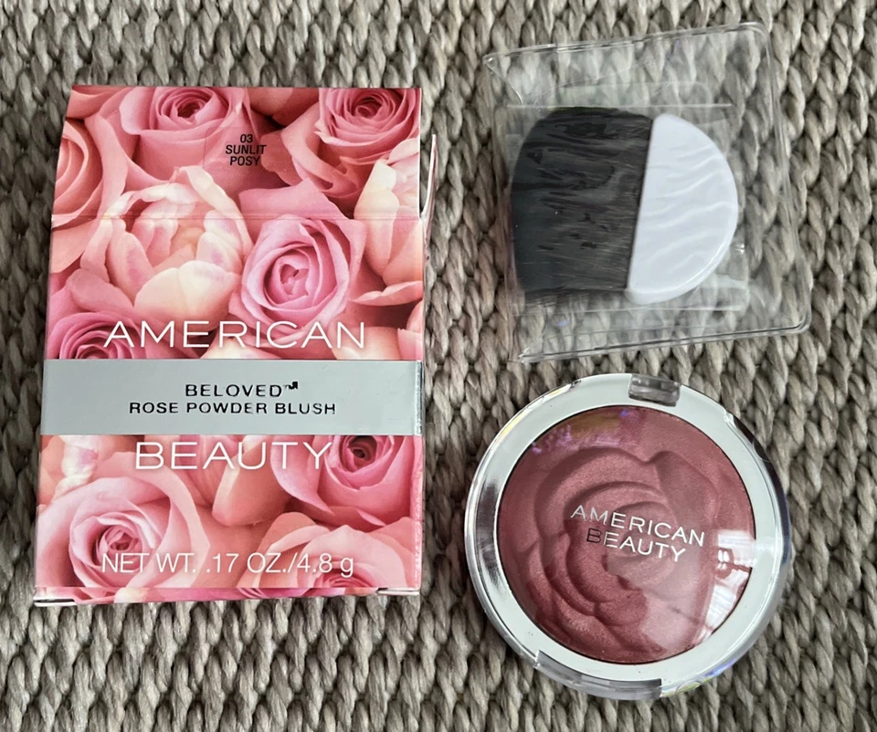 NUEVO con caja American Beauty - BELOVED "Rose Powder Blush" .17 oz 4.8 g Foto 2 de 4