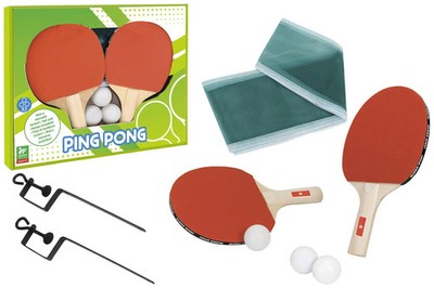 Globo Set Ping Pong 1 Stella Con Rete e 3 Palline in Scatola
