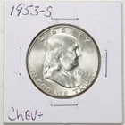 1953-S 50C Franklin Half Dollar in Choice BU+ Condition #6465