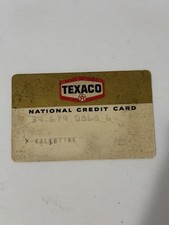 TEXACO National Credit Card