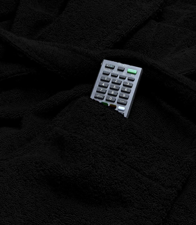 Albornoz 100 % algodón | Bata de tela de felpa | Albornoz de spa largo ligero Terry Foto 4 de 4