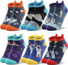 Kids Boys Ankle Socks No Show Low Cut Funny Cute Cartoon Novelty Cotton Socks 6