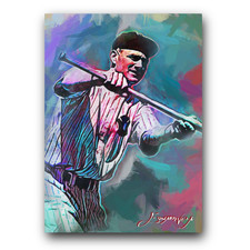 Earle Combs Art Card Limited 40/50 Edward Vela Signed (New York Yankees)