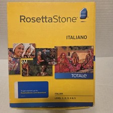 Rosetta Stone Italian Level 1-5 TOTAL v4 Language Learning Software CD