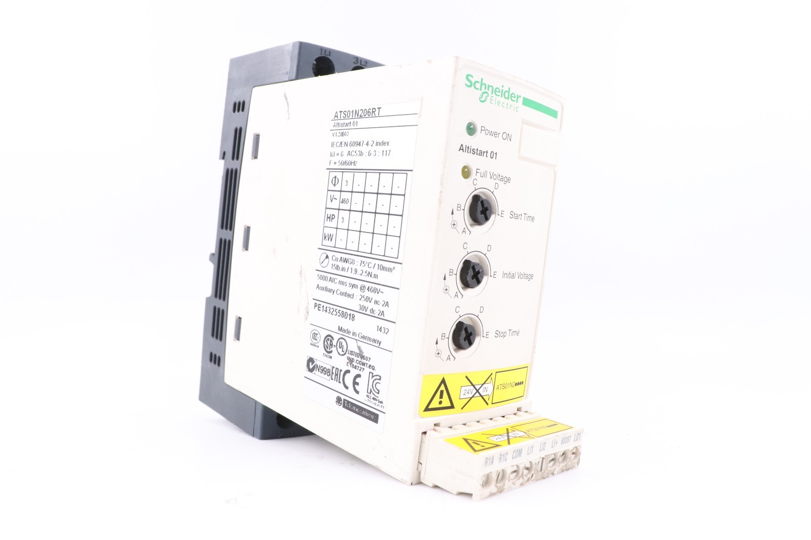 SCHNEIDER ELECTRIC ATS01N206RT ALTISTART 01 SOFT STARTER