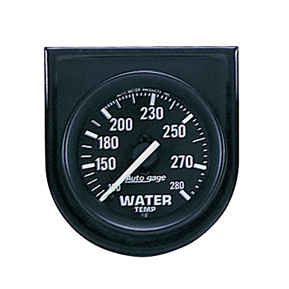Autometer 2333 Autogage Water Temperature Gauge Panel 2-1 16 In Black Dial Face Foto 4 de 4