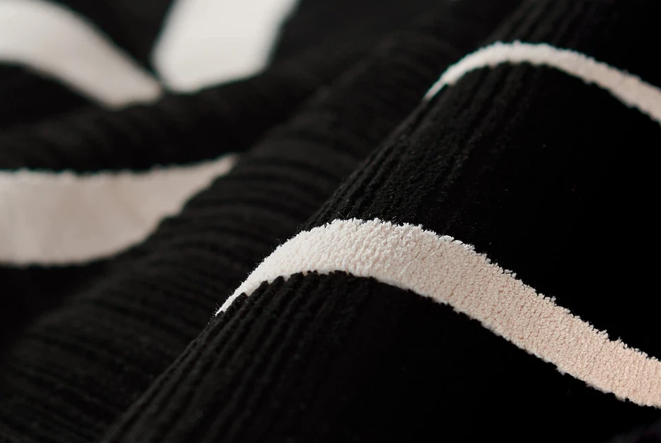 Noho 聚酯小地毯,黑色,2' X 3' 尺寸地毯,适用于入口,浴室,... — 第 4/4 张图片