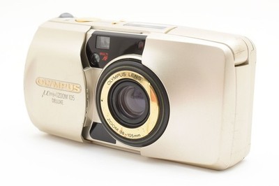 OLYMPUS μ mju ZOOM 105 DELUXE 35mm Point & Shoot Camera From Japan #1014