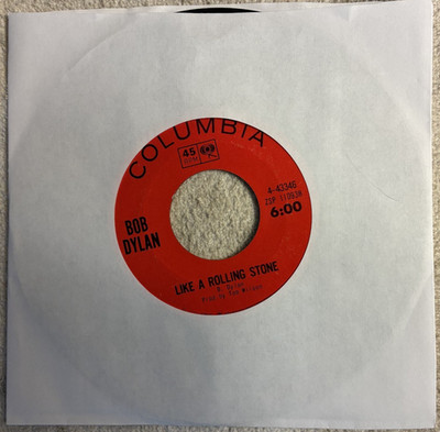 Bob Dylan, Like A Rolling Stone / Gates of Eden, 1965 Columbia 45 - VG (#1)