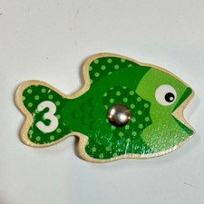 Melissa  Doug Catch  Release Magnetic Counting Game Replacement Green 3 Fish