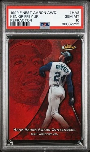 1999 Finest Aaron Award #HA8 Ken Griffey Jr. Refractor PSA 10 GEM MINT