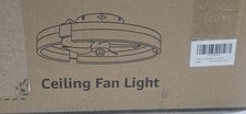 20 in. LED INDOOR WHITE LOW PROFILE CEILING FAN WITH LIGHT  SEMI FLUSH MOUNT
