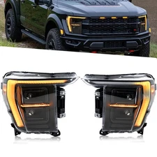 LED Headlights Fit For Ford F-150 F150 14th Gen P702 2021 2022 2023 Front Lamps