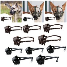 Muselière pour chien - Accessoire pour chien - Cuir PU respirant et souple -