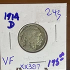 KEY DATE 1914 D BUFFALO NICKEL VERY FINE CONDITION VERY NICE COIN   XX387