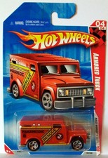 Hot Wheels 2010 184/240 Armored Truck Red 1:64 Toy Car Brand New Toys