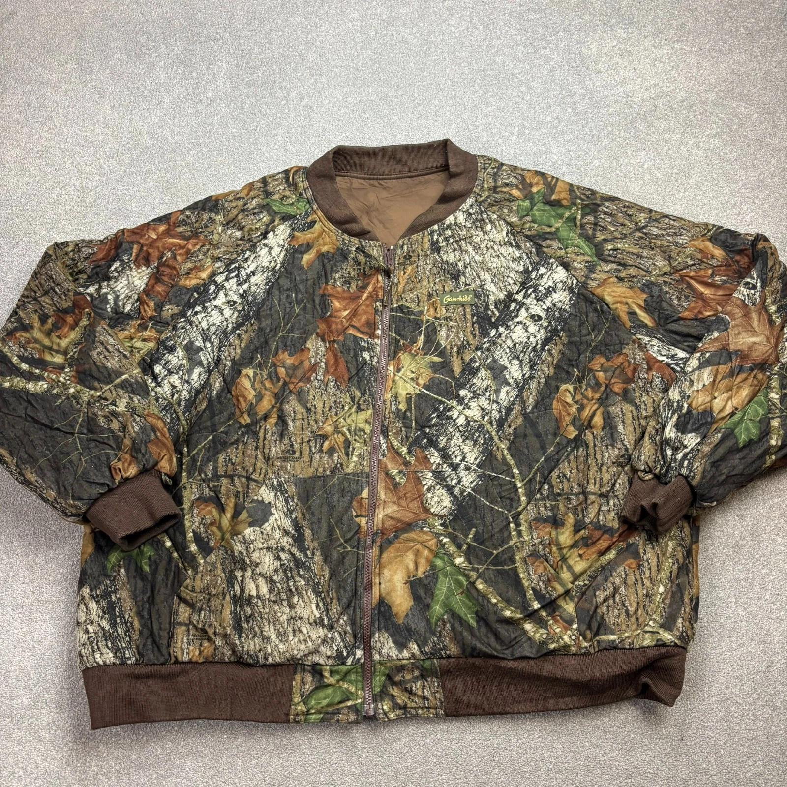 RealTree Jacket Adult 3XL XXXL Brown Workwear Insulated Camo Hunting Bomber Men