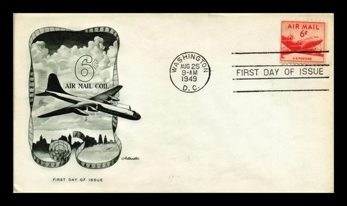 US COVER AIR MAIL 6C COIL FIRST DAY ISSUE SCOTT C41 ARTMASTER ADDRESSED