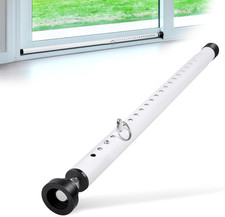 Adjustable Sliding Door Security Bar - 17-50 Inch Window Lock - Heavy Duty Steel