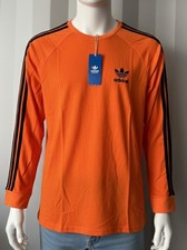 MEN'S ADIDAS ORIGINALS TEE LONG SLEEVE TOP THREE STRIPE T-SHIRT  L,2XL ,SALE