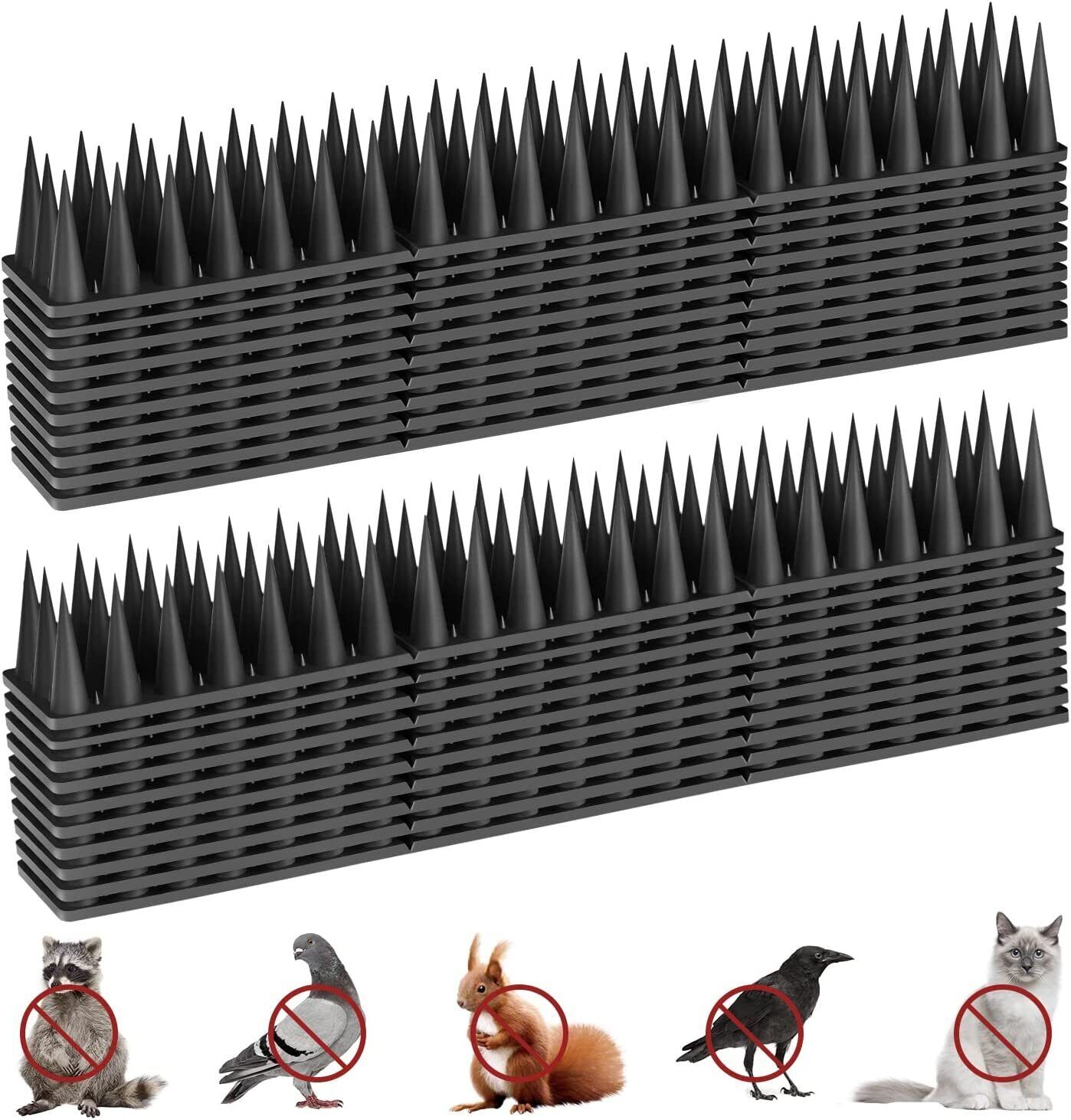 12/24Pcs Bird Spikes Plastic Animals Fox Cat Deterrent Spikes AntiBird
