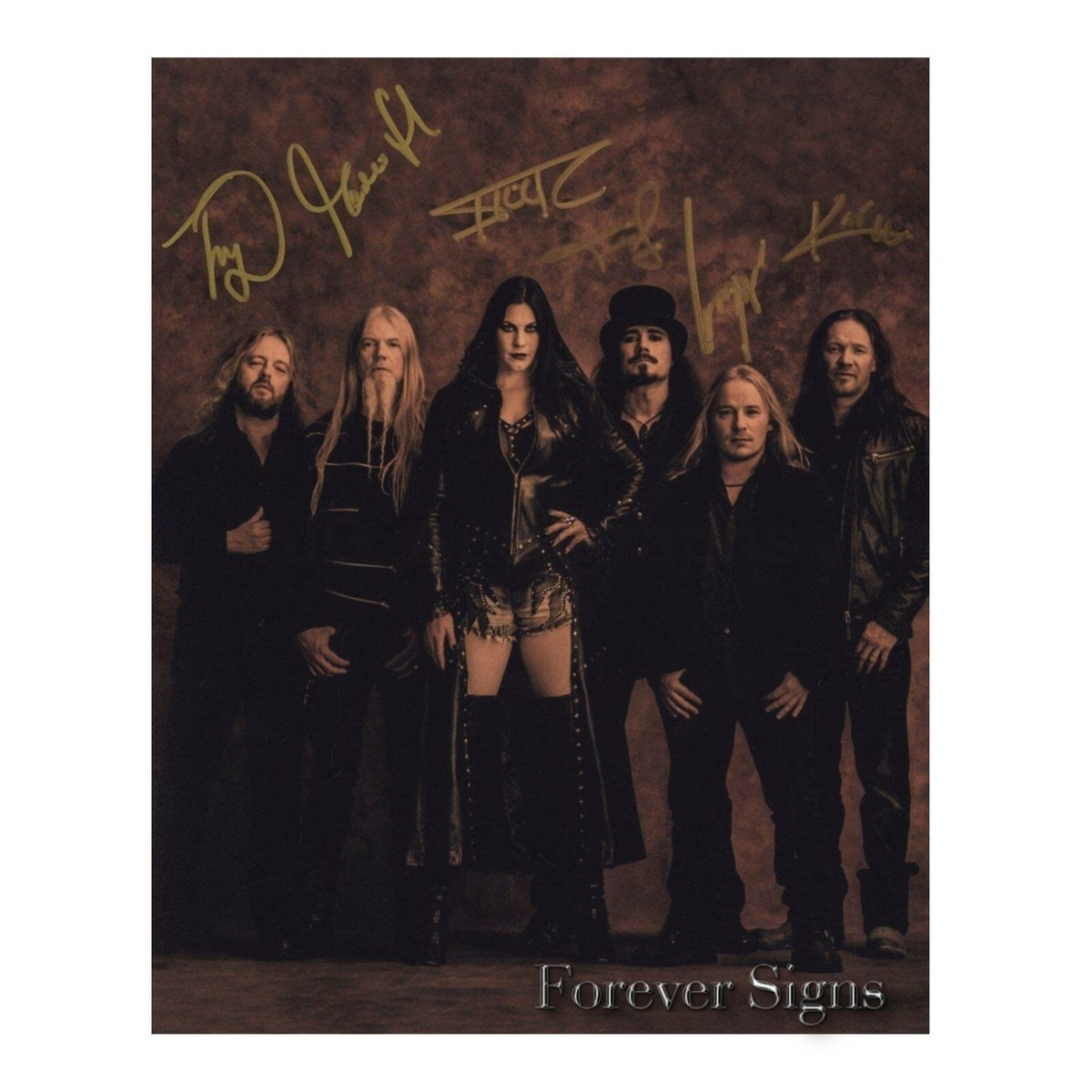 Nightwish metal band Floor Jansen x 10 photo Reprint