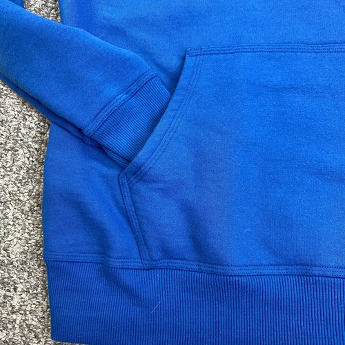 Champion Hooded Sweatshirt Mens Large Blue Spellout Logo Front Pocket Pullover - Picture 5 of 16