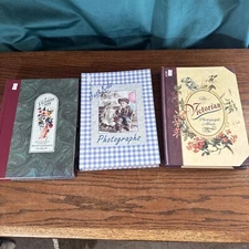Victorian And Kids Photograph Album Lot Of 3 Hardcover