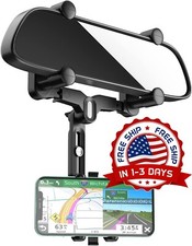 360  Giratorio Retr ctil Soporte Para Tel fono De Coche Para Espejo Retrovisor..