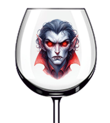 12x Halloween Gothic Vampir Weinglas Flasche Becher Auto Vinyl Aufkleber Abziehbild