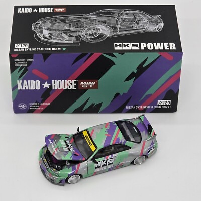街道ハウス　kaidohouse r33 hks チェイス CHASE] KAIDO HOUSE MINI GT NISSAN SKYLINE GT-R (R33) HKS V1