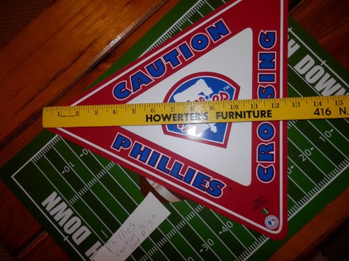 Philadelphia Phillies wall sign new vtg MLB caution sign 1996 Lot P - Picture 7 of 8