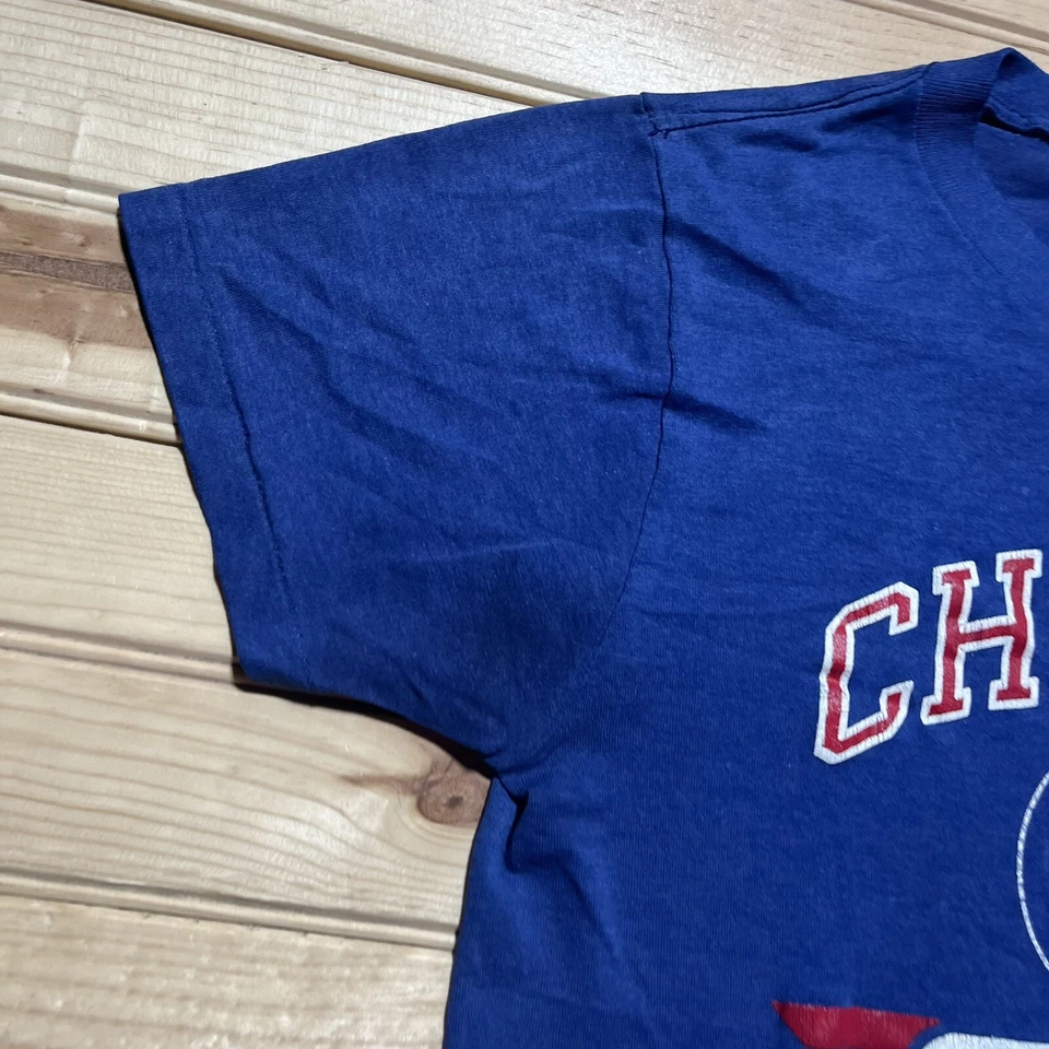 Camisa Vintage Campeón de los 80 - Chicago Cubs MLB Puntada Única Para Hombre Talla Mediana Foto 2 de 4