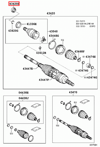 Genuine Toyota Urban Cruiser NSP110 Front Left LH Drive Shaft Oil Seal - Imagen 18 de 20