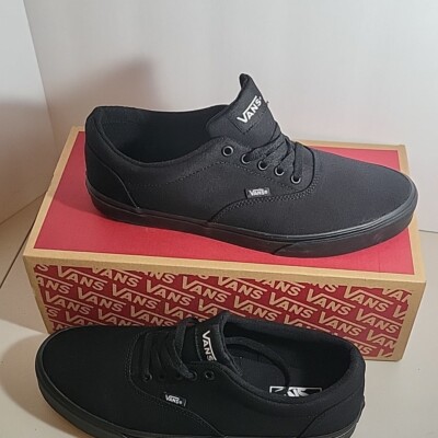 Vans Doheny All Black Authentic Classic Canvas Skate Mens Size 11.5 Shoe Sneaker