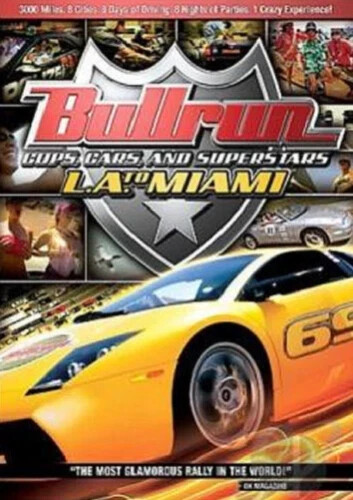 Bullrun - Cops, Cars, Superstars L.A. to Miami (DVD, 2007) NEW - 第 1/2 張圖片