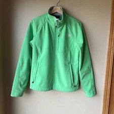 The North Face Apex Bionic Jacket Women’s Size S RARE Green Soft Shell Coat