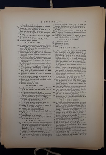 Diderot - D'Alembert: Encyclopedie ..des Sciences.. des Metièrs - Tourneur - Picture 4 of 12