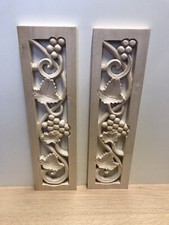 Pair Of wooden carved Ornate Vineyard mouldings